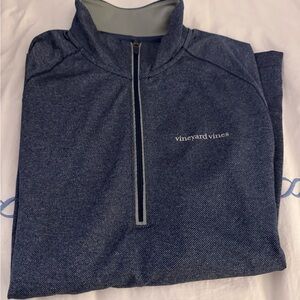 Vineyard Vines Navy Heather Quarter-Zip